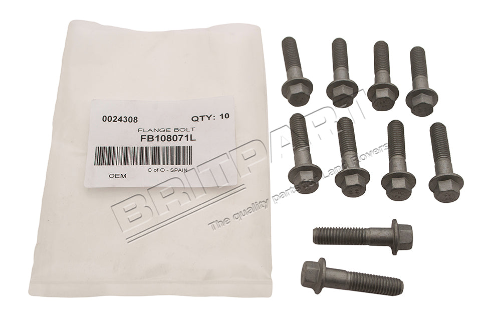 Bolt - M8x35mm - 10mm Flanged Head - Genuine