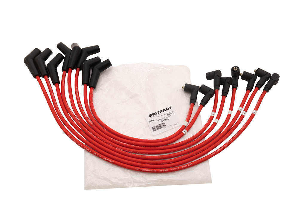 Ignition Lead Set - D2/RRP38 V8 - Red - OEM