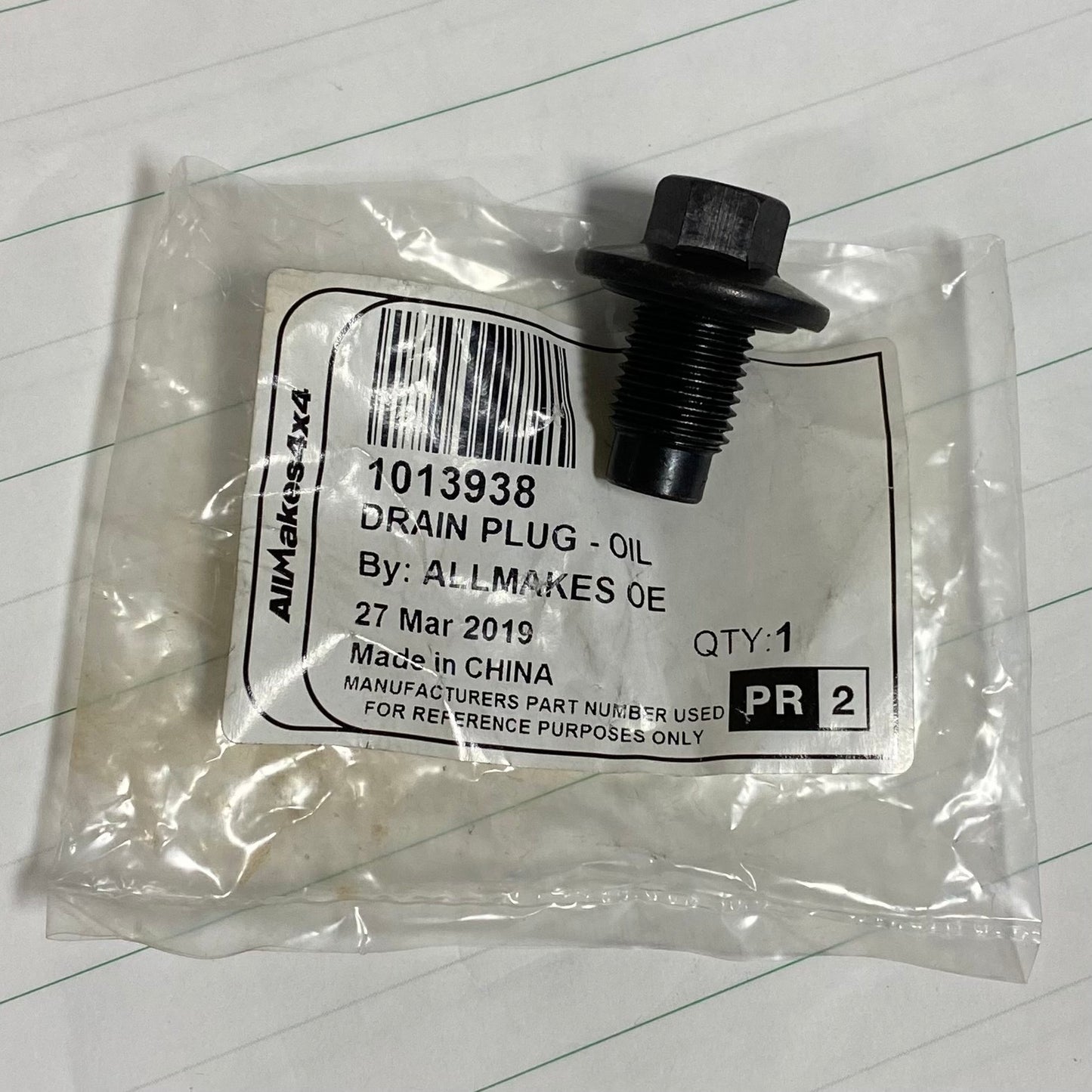 Drain Plug - Engine Oil - With Seal - OEM