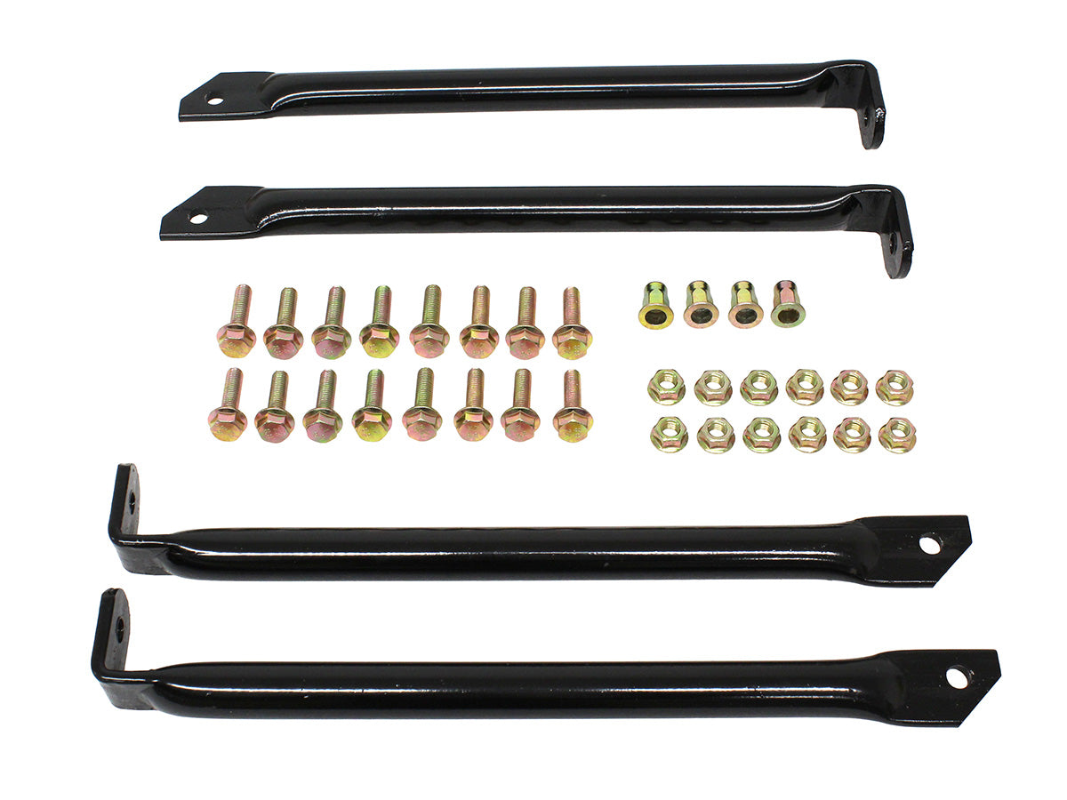 Fire & Ice - Side steps for Defender 110/130 - Polished Stainless Steel with Black pads - Pair