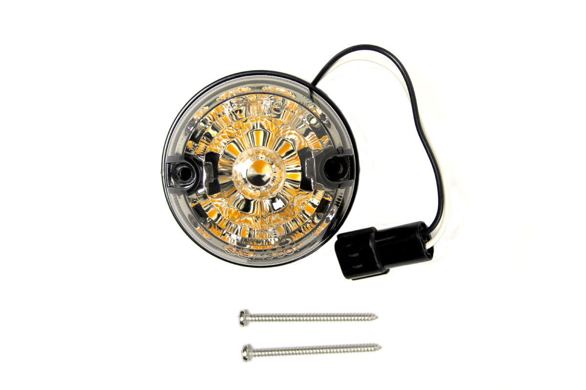 Rear Indicator - 73mmØ - LED - Smoked Lens