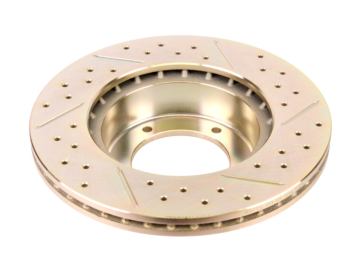 Terrafirma - Crossed Drilled & Grooved Brake Disc - Front / Vented