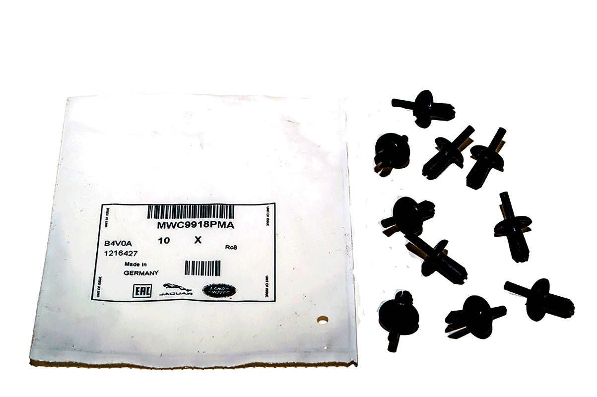 Push Clip - Door Panel - Fender Flare - Black - Genuine
