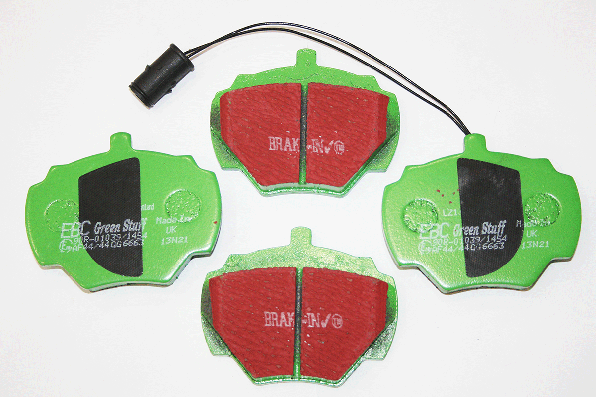 Brake Pad Set - D90/D1/RRC - Rear w/ sensor - EBC Greenstuff