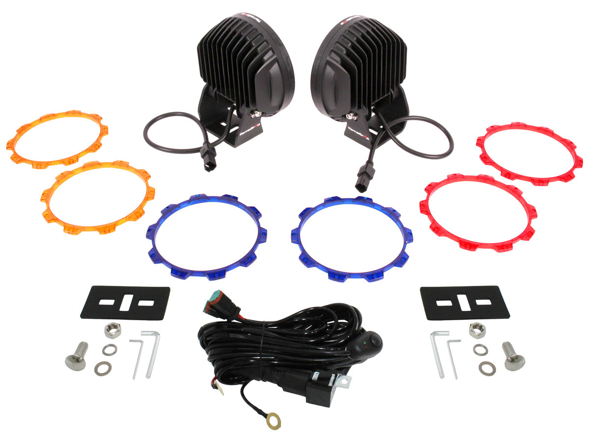 Terrafirma - High Intensity LED Spot Light - 7" Round - Pair