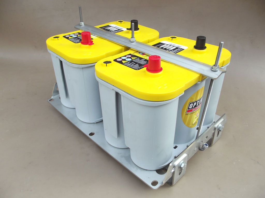 Gwyn Lewis - Twin Battery Tray - Stainless Steel