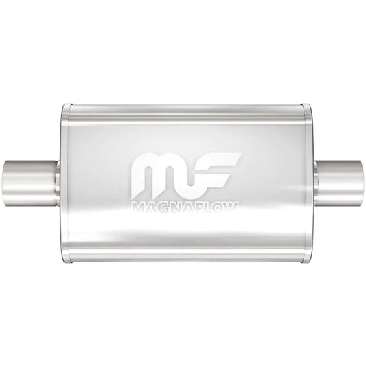 Magnaflow - Performance Stainless Steel Muffler - Straight Through - 2.5"IN / 2.5"OUT - 4x9x14L" Oval