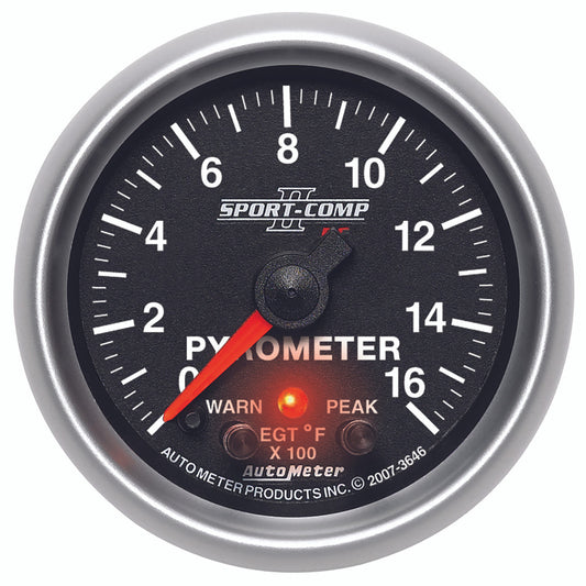 EGT/Pyrometer w/ Peak and Warning for Turbocharged diesels