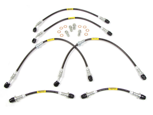 Brake Hose Kit - Braided Stainless Steel for Raised Suspension