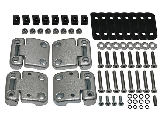 Front Door Hinge Kit - w/Stainless Hardware - Puma