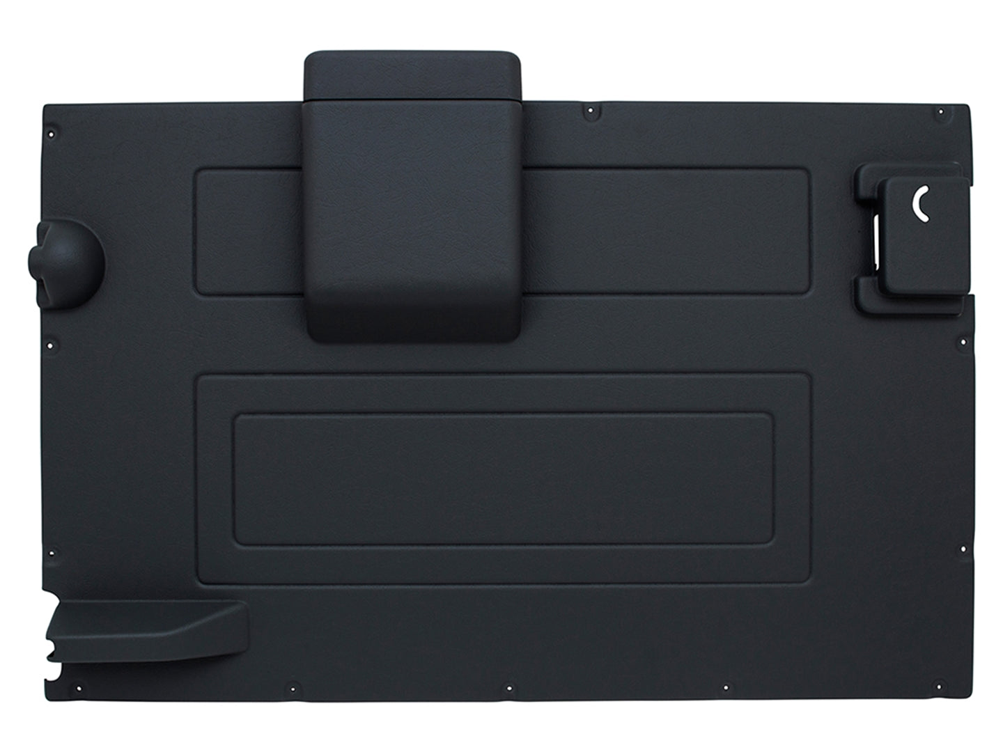 Casing - Rear Door w/ Rear Wiper Motor Cover - Black - Defender