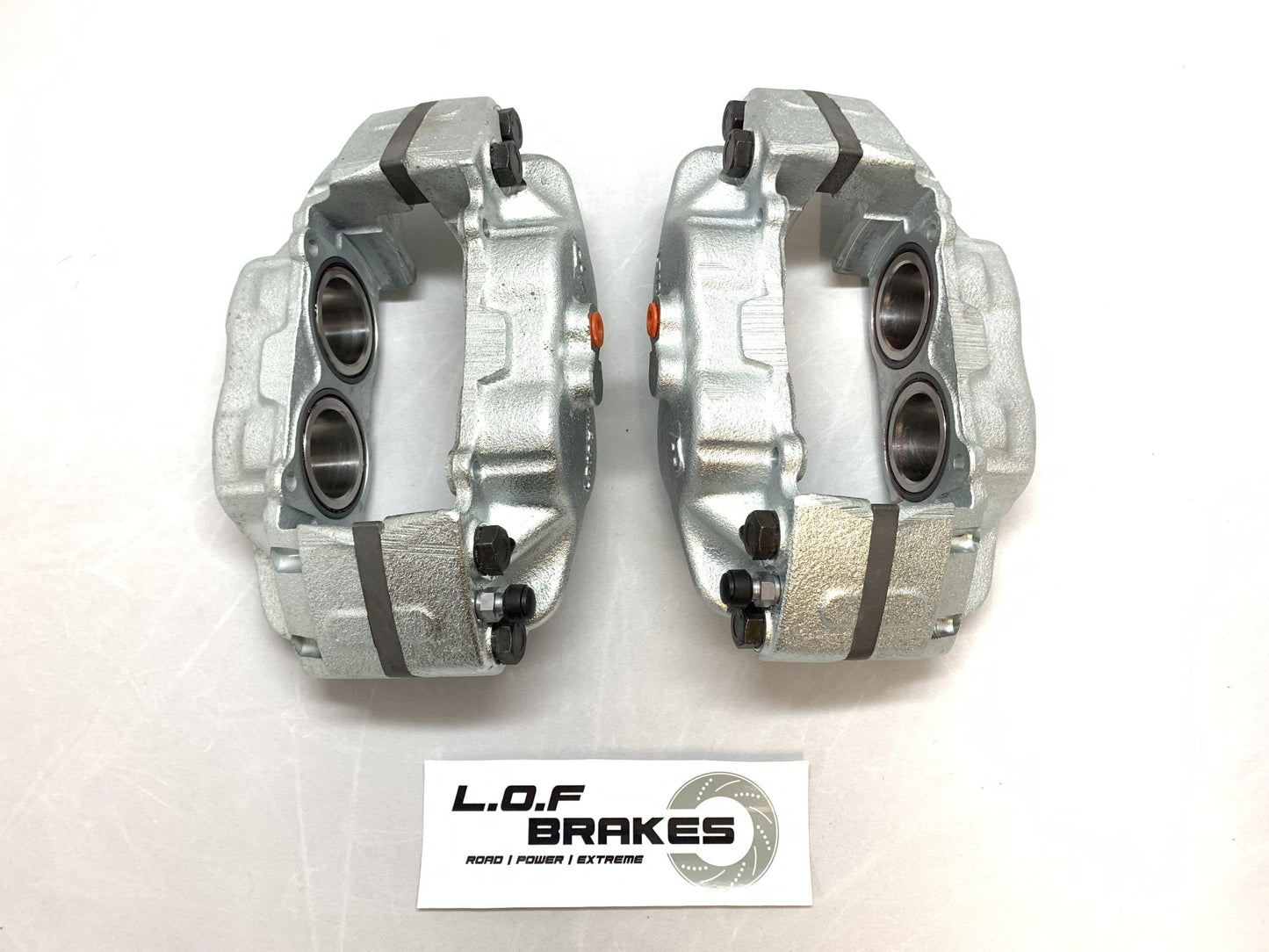 LOF - DEFENDER FRONT VENTED LOF BRAND CALIPERS (PAIR) Stainless Pistons