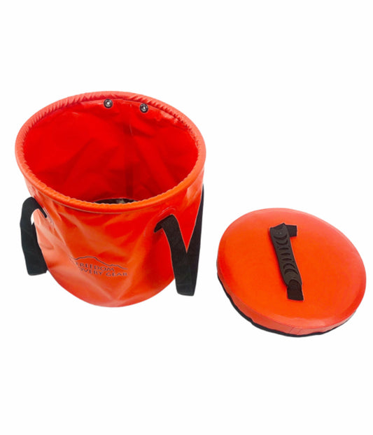 Freedom Recovery Gear - Rope or Water Bucket - 12 Litre - w/Snap Lid - Orange