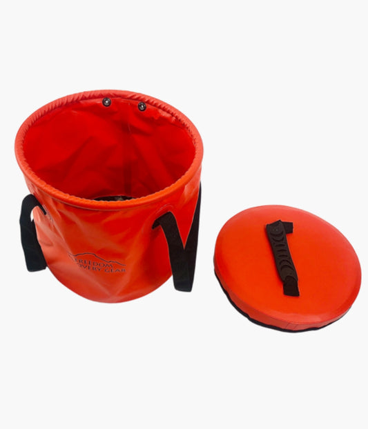 Freedom Recovery Gear - Rope or Water Bucket - 12 Litre - w/Snap Lid - Red