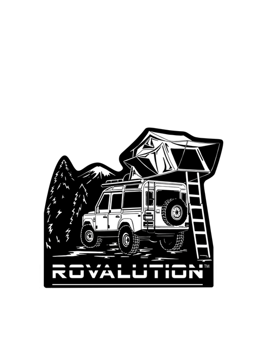 Rovalution - Defender Gone Camping - Sticker