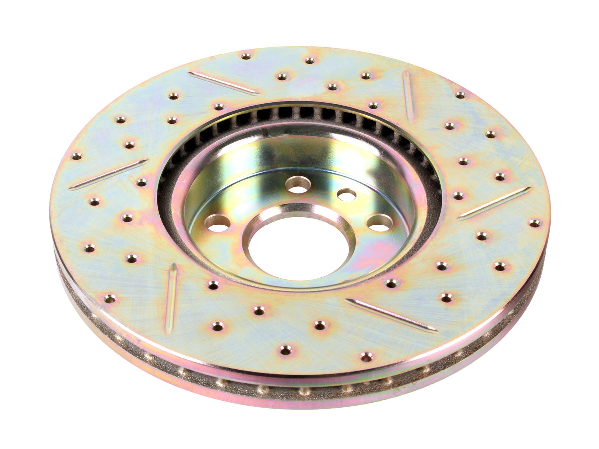 Terrafirma - Crossed Drilled & Grooved Brake Disc - Front / Vented