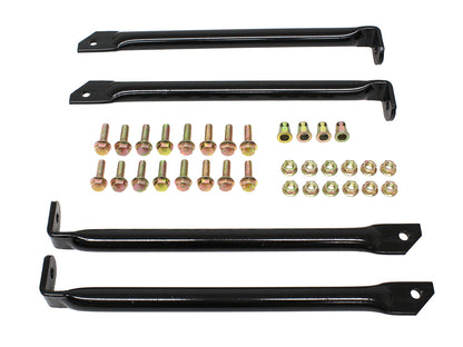 Fire & Ice - Side steps for Defender 110/130 - Polished Stainless Steel with Black pads - Pair