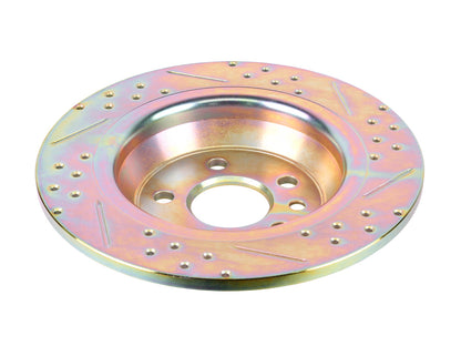 Terrafirma - Crossed Drilled & Grooved Brake Disc - Rear / Solid