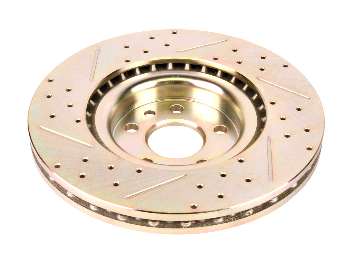 Terrafirma - Crossed Drilled & Grooved Brake Disc - Front / Vented