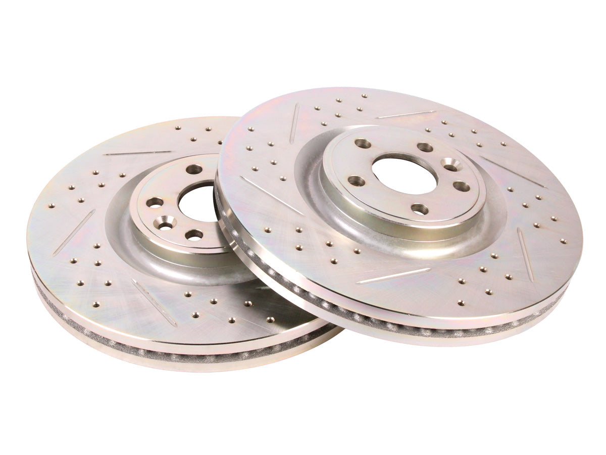 Terrafirma - Crossed Drilled & Grooved Brake Disc - Front / Vented