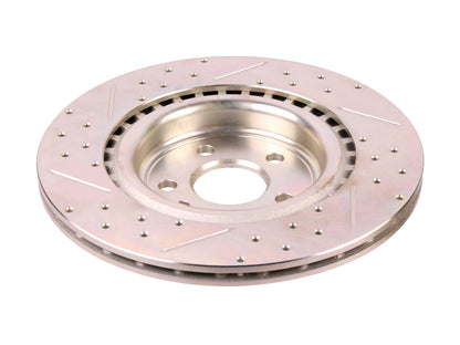 Terrafirma - Crossed Drilled & Grooved Brake Disc - Rear / Vented