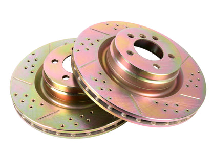 Terrafirma - Crossed Drilled & Grooved Brake Disc - Front / Vented