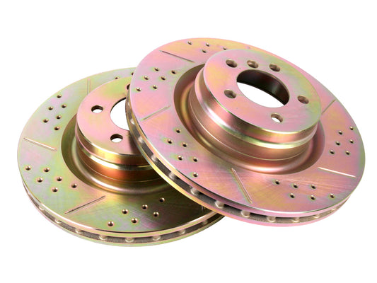 Terrafirma - Crossed Drilled & Grooved Brake Disc - Front / Vented