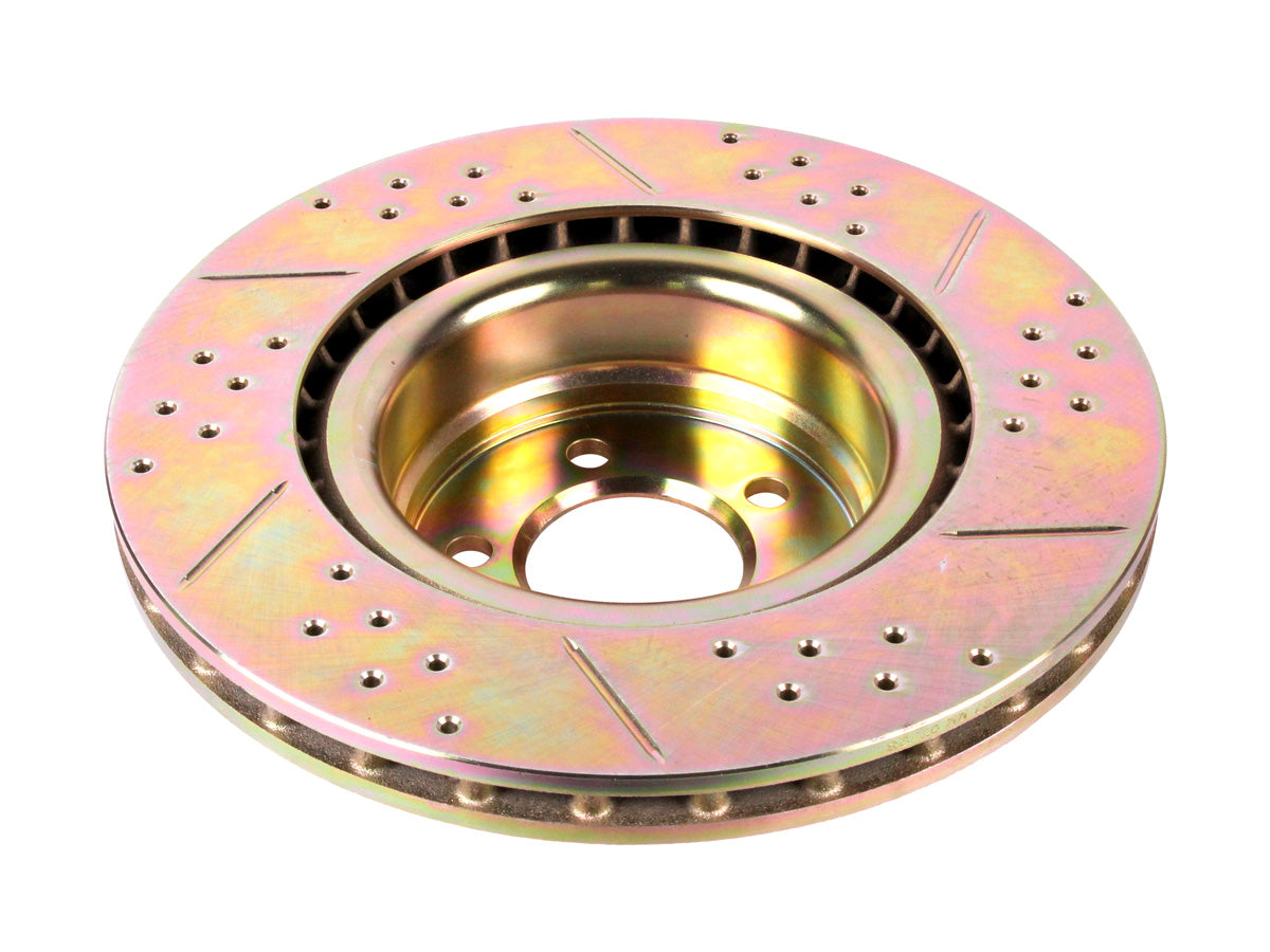 Terrafirma - Crossed Drilled & Grooved Brake Disc - Front / Vented