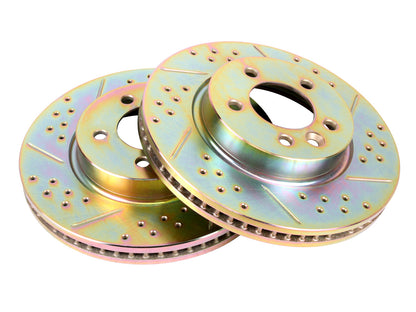 Terrafirma - Crossed Drilled & Grooved Brake Disc - Front / Vented