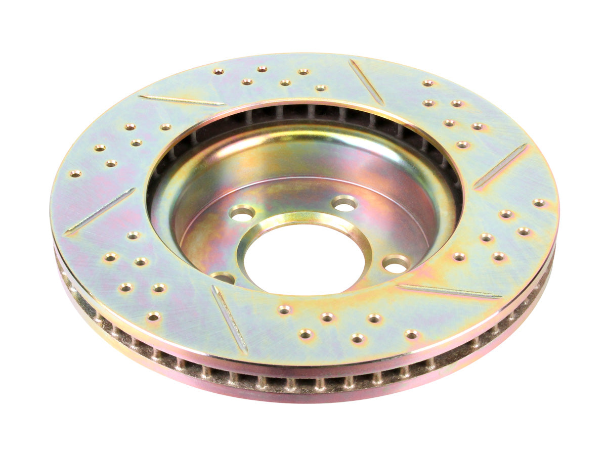 Terrafirma - Crossed Drilled & Grooved Brake Disc - Front / Vented