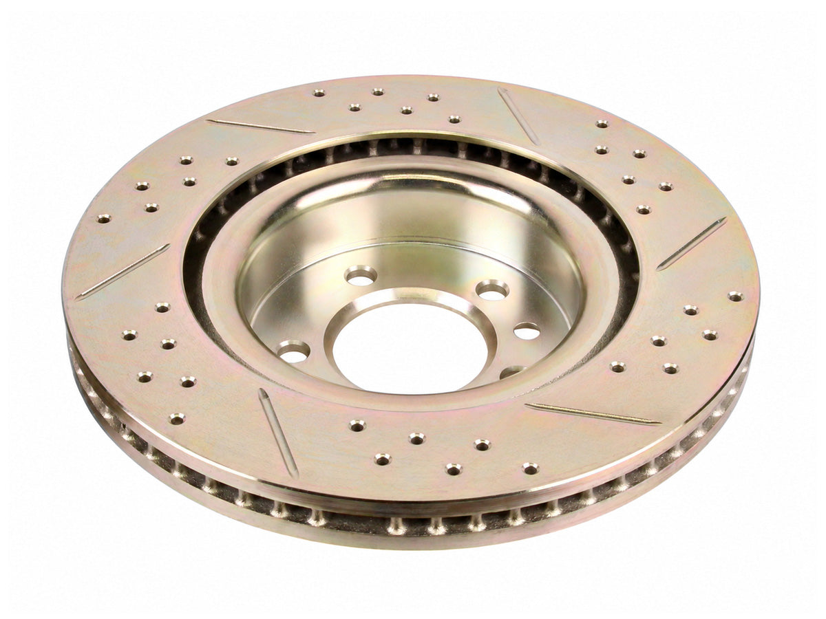 Terrafirma - Crossed Drilled & Grooved Brake Disc - Front / Vented