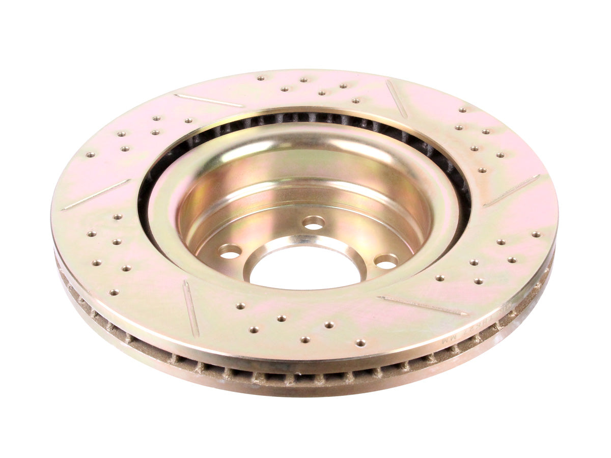 Terrafirma - Crossed Drilled & Grooved Brake Disc - Front / Vented
