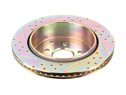 Terrafirma - Crossed Drilled & Grooved Brake Disc - Rear / Vented