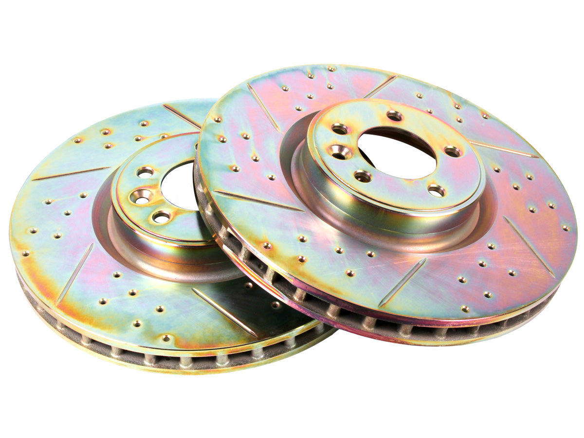 Terrafirma - Crossed Drilled & Grooved Brake Disc - Front / Vented
