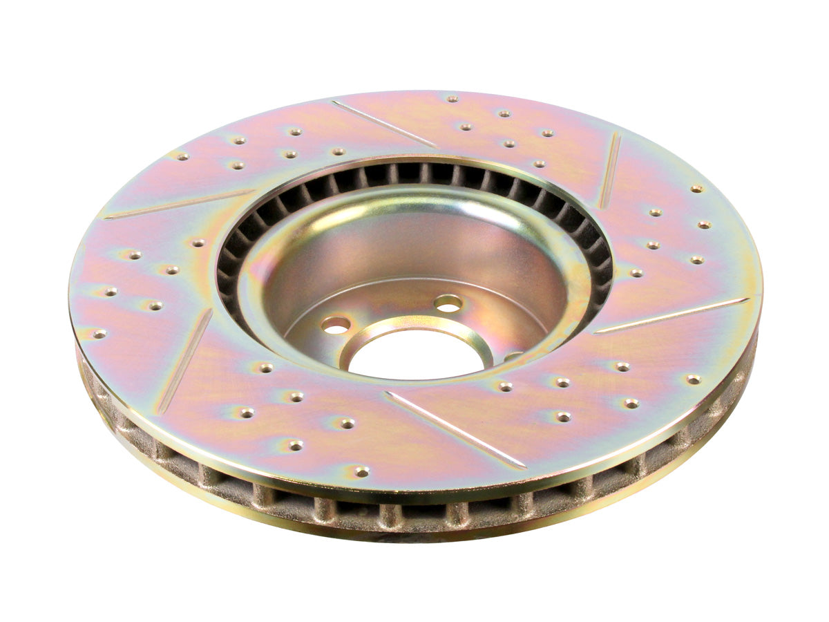 Terrafirma - Crossed Drilled & Grooved Brake Disc - Front / Vented