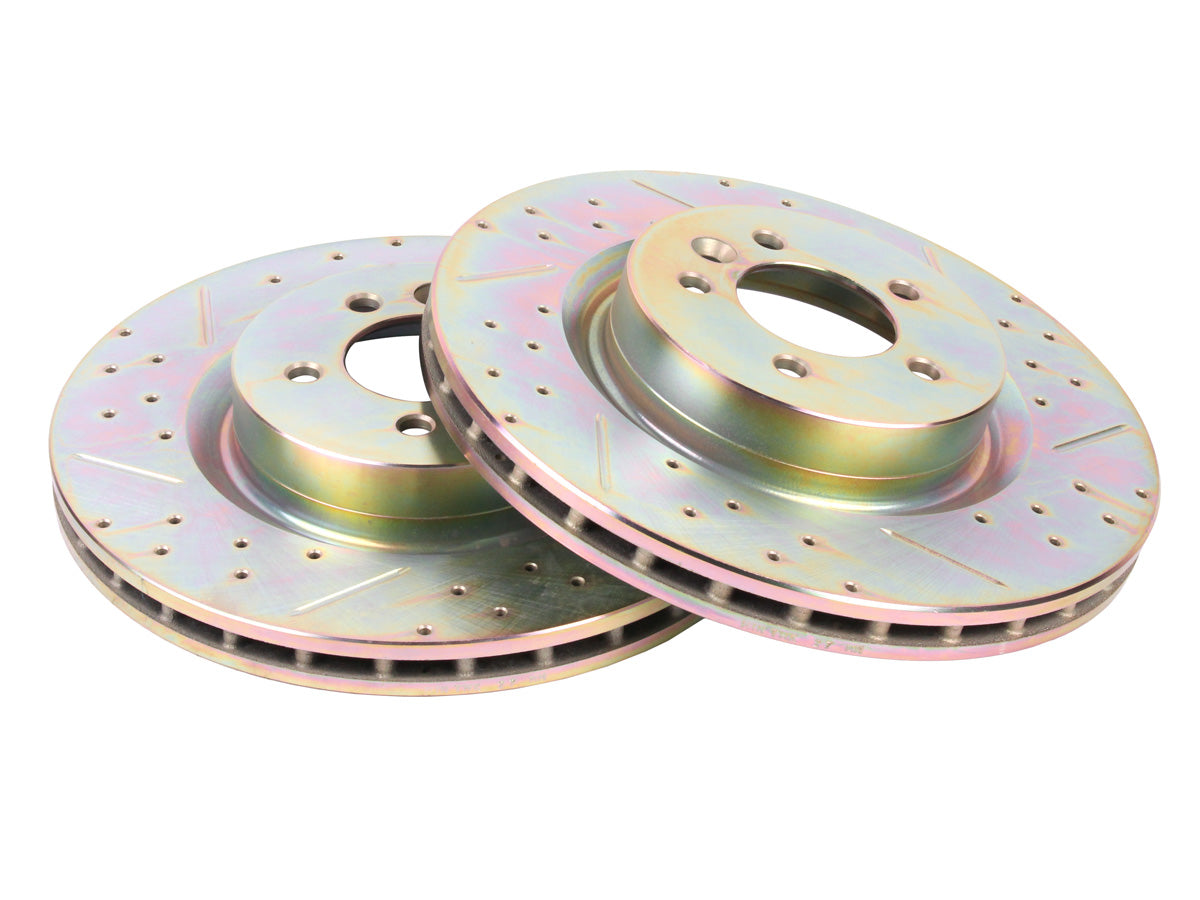 Terrafirma - Crossed Drilled & Grooved Brake Disc - Front / Vented