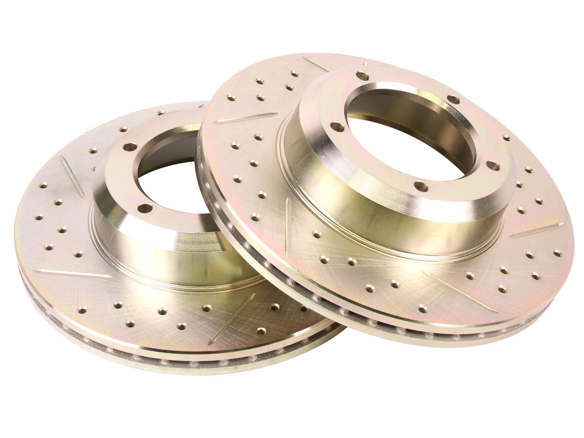 Terrafirma - Crossed Drilled & Grooved Brake Disc - Front / Vented