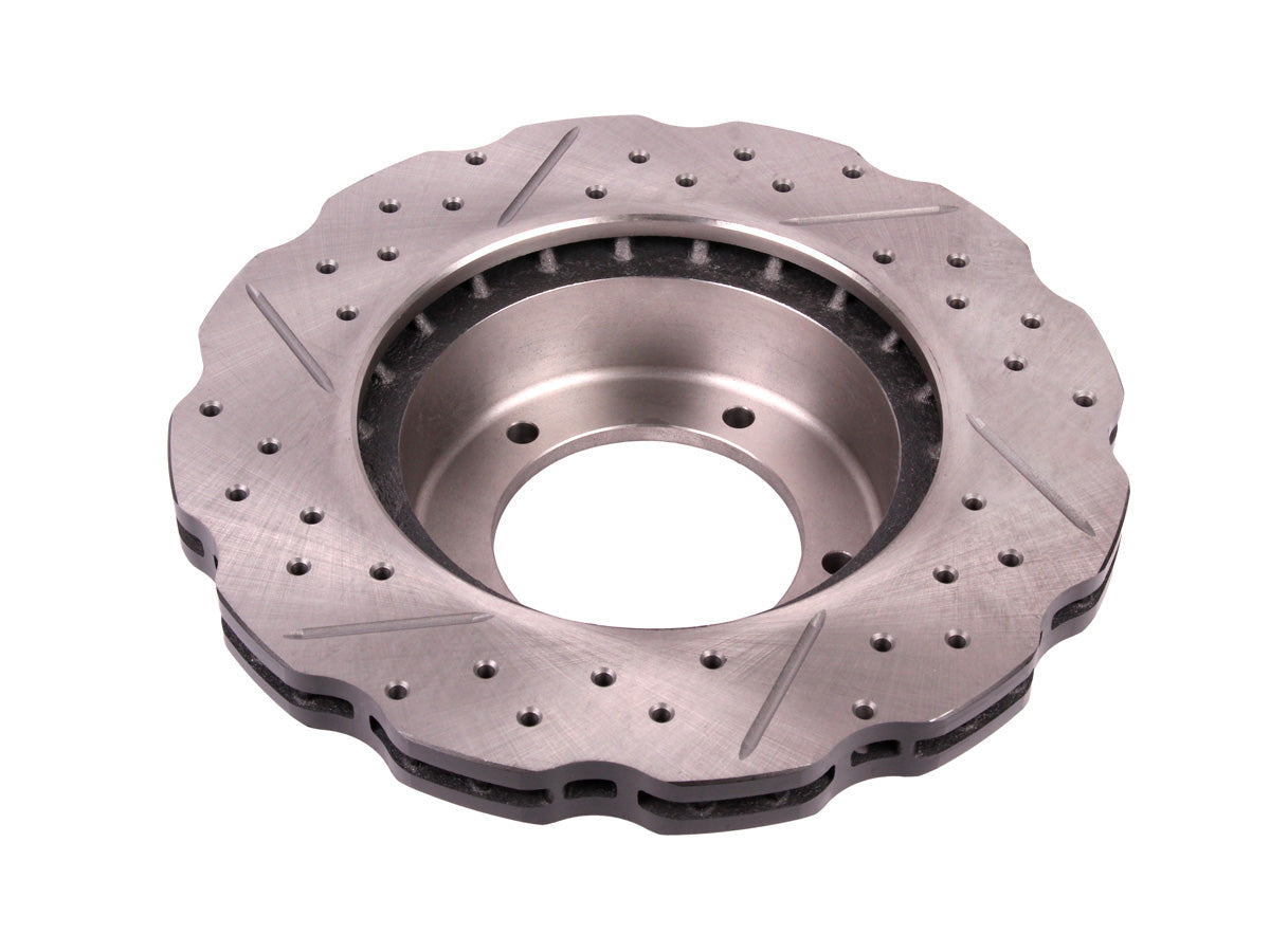 Terrafirma - Wavy Cross Drilled & Grooved Brake Disc - Vented / Front