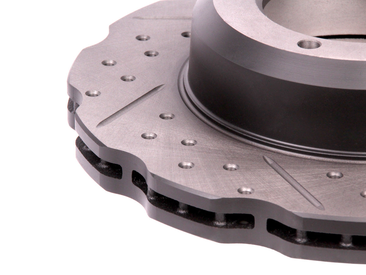 Terrafirma - Wavy Cross Drilled & Grooved Brake Disc - Vented / Front