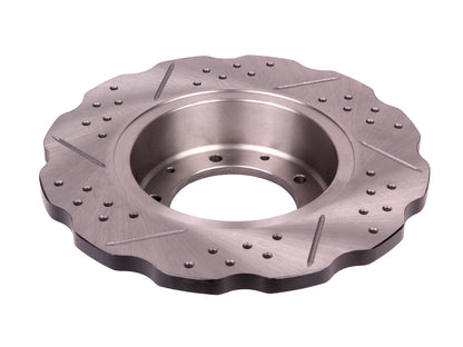 Terrafirma - Wavy Cross Drilled & Grooved Brake Disc Solid Rear