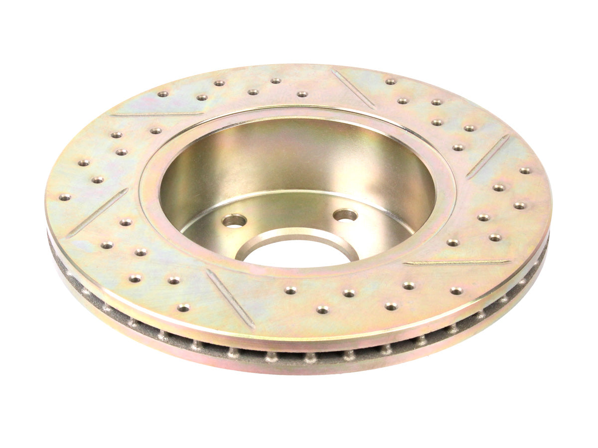 Terrafirma - Crossed Drilled & Grooved Brake Disc - Front / Vented
