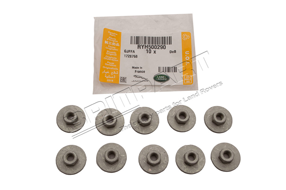 Nut - M6 w/fixed washer - Genuine