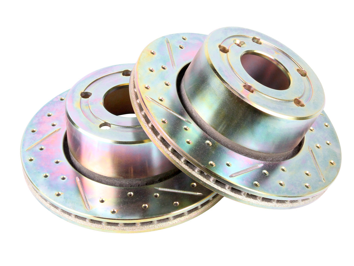 Terrafirma - Crossed Drilled & Grooved Brake Disc - Front / Vented
