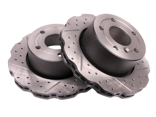 Terrafirma - Wavy Cross Drilled & Grooved Brake Disc Vented / Front - SDB000380WCDG