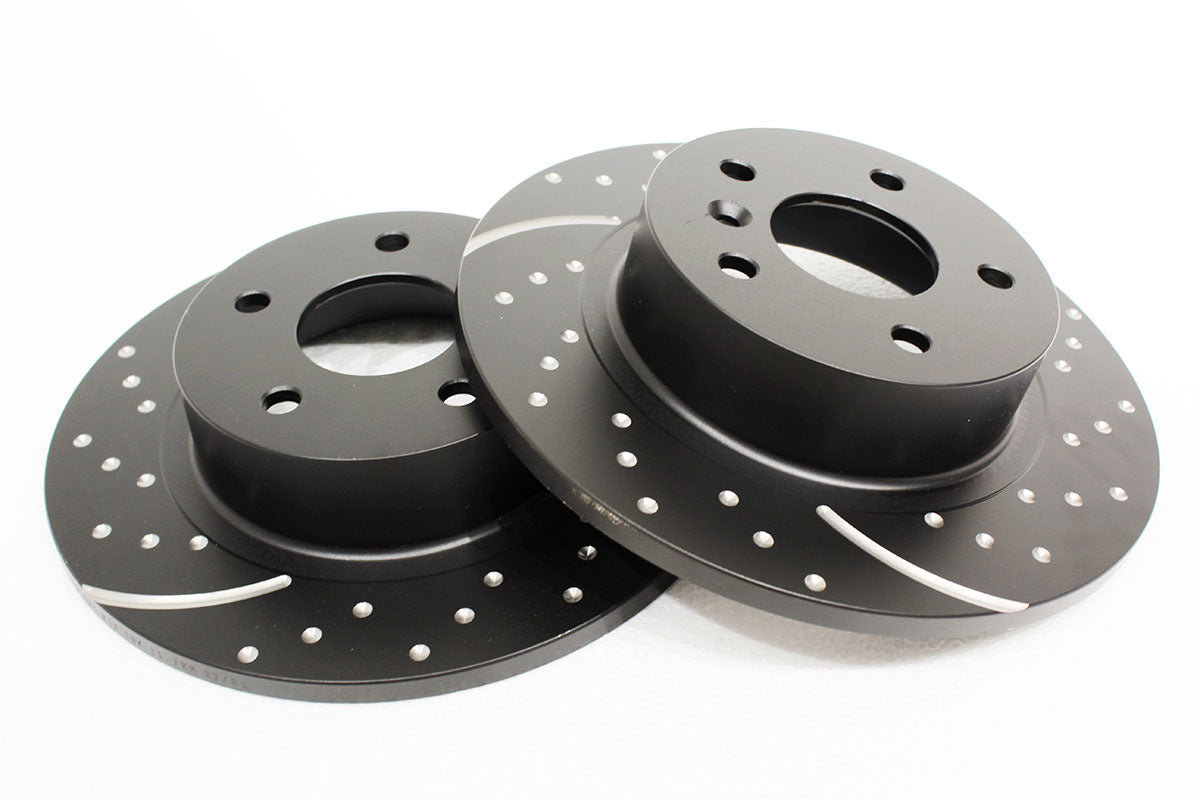 Brake Disc - Rear - Solid, non-vented - EBC Performance Discs (Pair) D2/RR P38