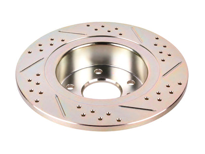 Terrafirma - Crossed Drilled & Grooved Brake Disc - Rear / Solid