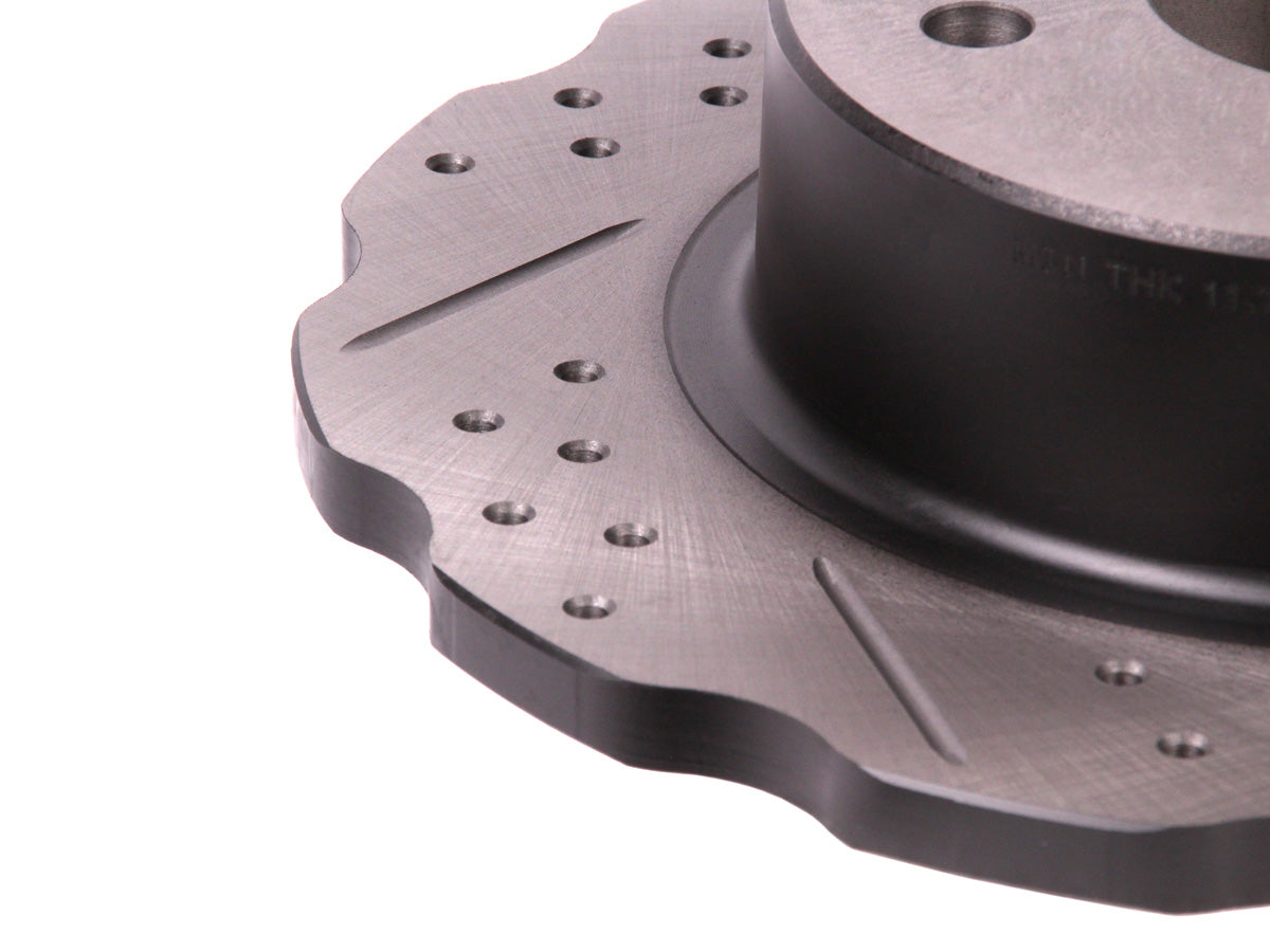 Terrafirma - Wavy Cross Drilled & Grooved Brake Disc Solid Rear
