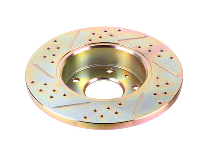 Terrafirma - Crossed Drilled & Grooved Brake Disc - Front / Solid
