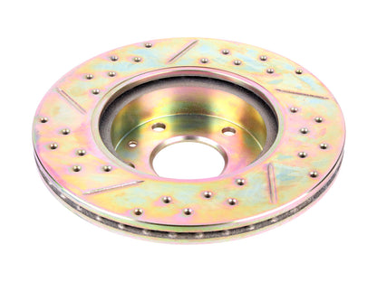 Terrafirma - Crossed Drilled & Grooved Brake Disc - Front / Vented