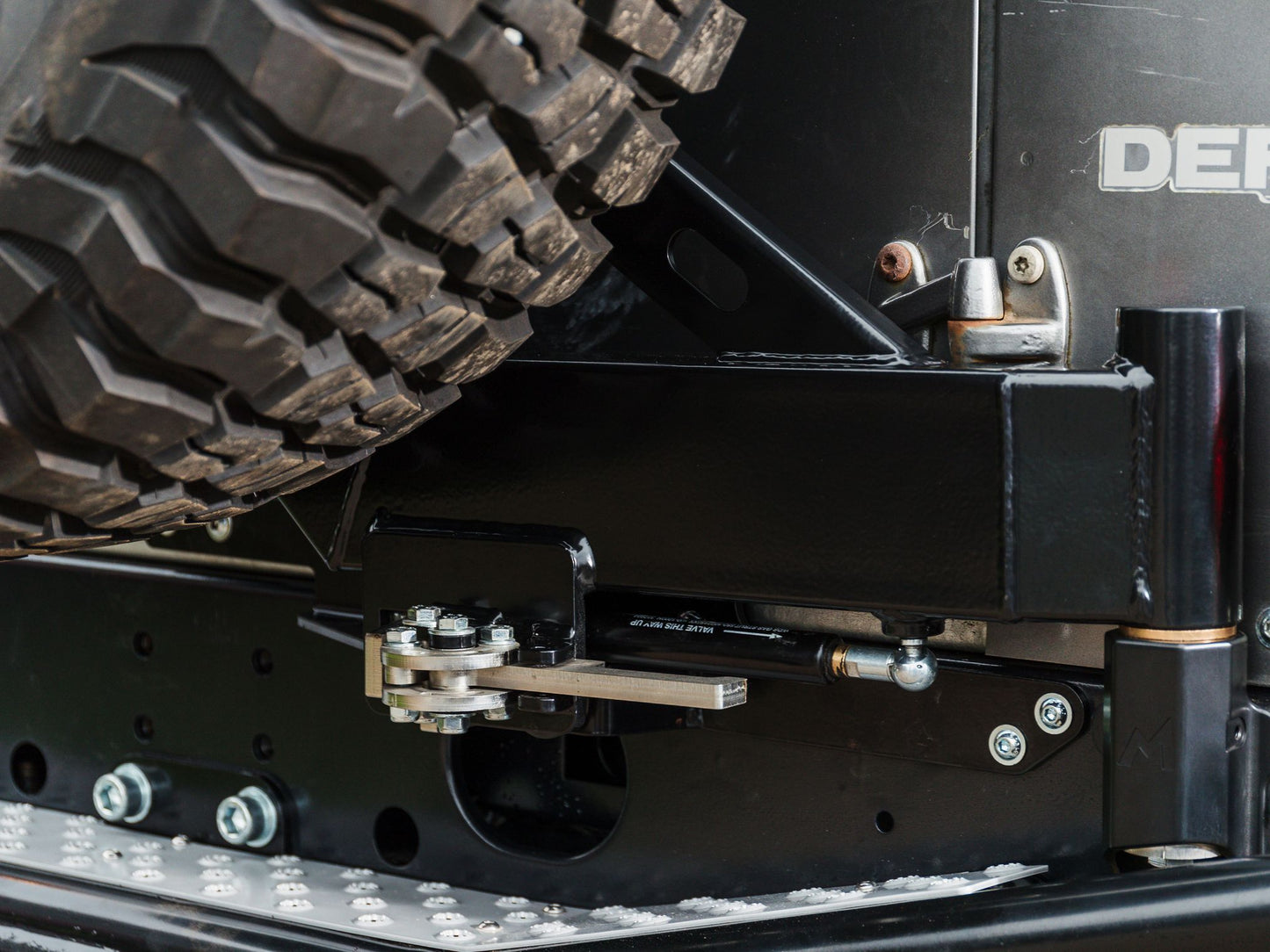Terrafirma - Single Arm Spare Wheel Carrier - Chassis Mounted